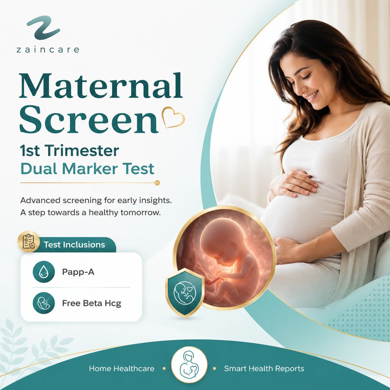 Maternal screen-1st Trimester Dual Marker test